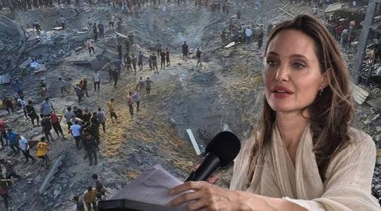 أنجلينا جولي توثق دمار غزة بالأقمار الصناعية وتطالب بإغاثة عاجلة قبل الشتاء.jpeg