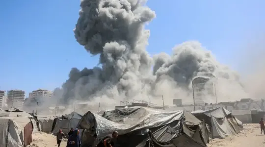 تفجير روبوت في غزة