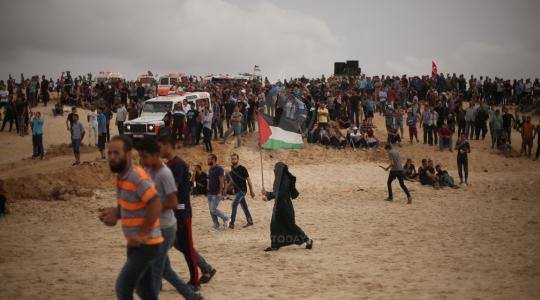 مسير بحري شمال قطاع غزة قرب موقع زكيم.JPG