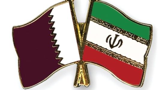 علم قطر وإيران