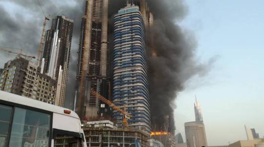 حريق دبي