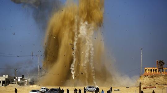 قصف غرب غزة