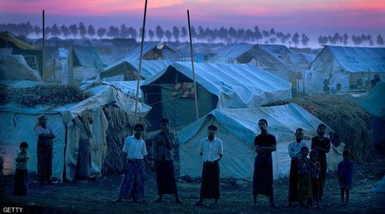 أفراد من أقلية الروهينغا المسلمة في ميانمار - أرشيفية