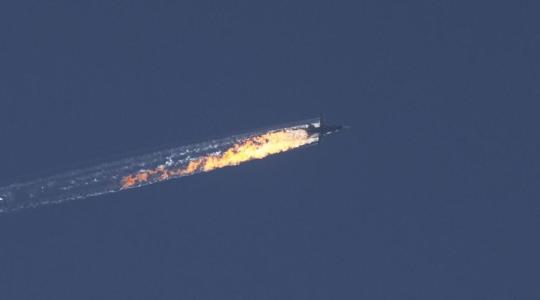 سقوط طائرة تركية في سوريا