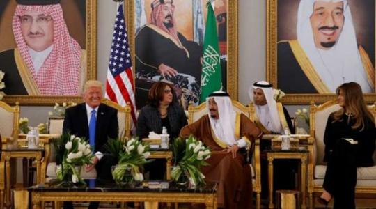 الملك السعودي سلمان والرئيس الامريكي دونالد ترامب 
