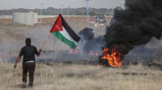 مواجهات على طول الحدود الشرقية لقطاع غزة