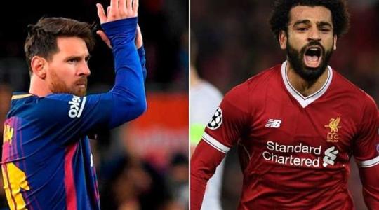 محمد صلاح و ليونيل ميسي