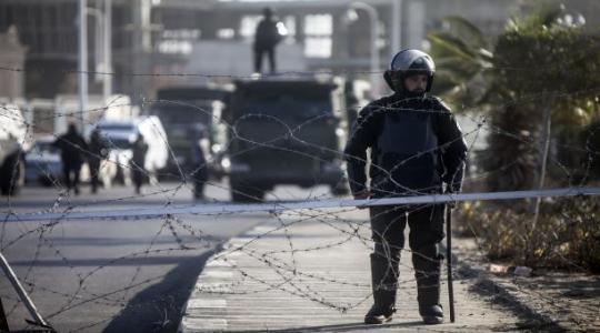 هجوم على كمين شرطة مصرية