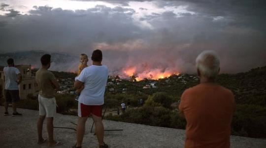 صورة أرشيفية من حرائق اليونان
