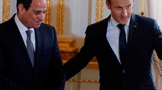 الرئيسان المصري والفرنسي