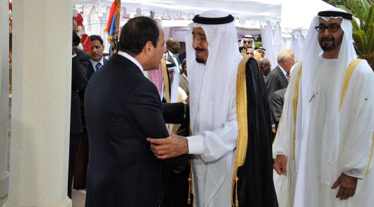 الرئيس المصري وملك السعودية