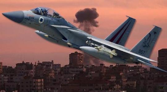 حرب طائرة اسرائيلية مقاتلة غزة