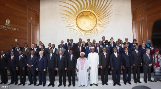 قادة دول إفريقية خلال قمة الاتحاد الإفريقي في إثيوبيا.
