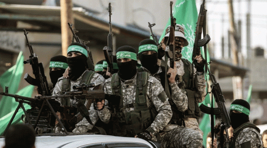 عناصر من كنائب القسام الجناح المسلح لحركة حماس