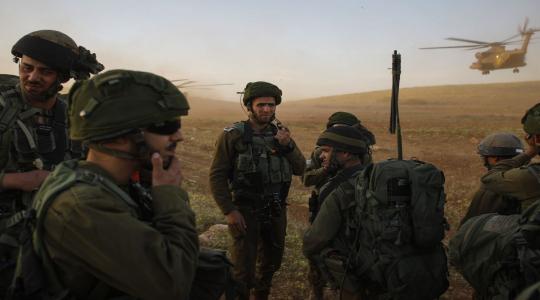 جانب من تدريبات جيش الاحتلال الاسرائيلي