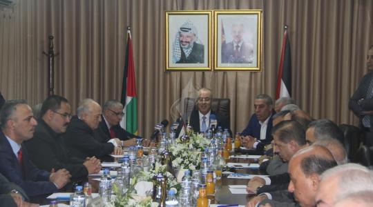 جلسة حكومة الوفاق الوطني الوحيدة في قطاع غزة