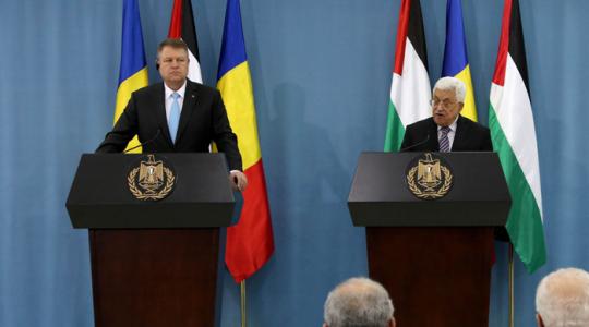 مؤتمر بين الرئيس محمود عباس ونظيره الروماني