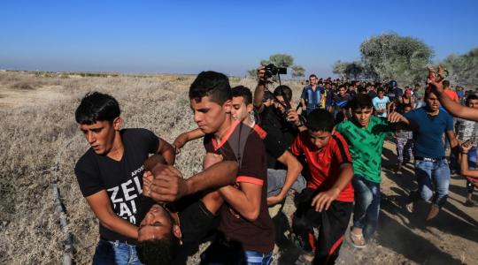 اصابة برصاص الاحتلال شرق غزة