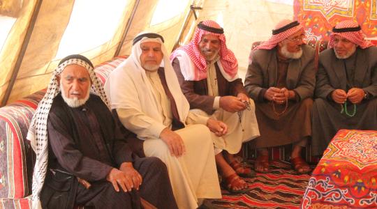 صورة من خيمة رجال العشائر