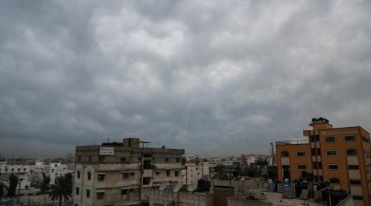أجواء المنخفض في قطاع غزة