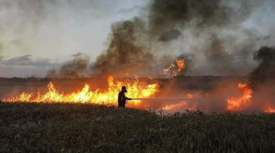 حرائق الطائرات الورقية في مستوطنات غزة