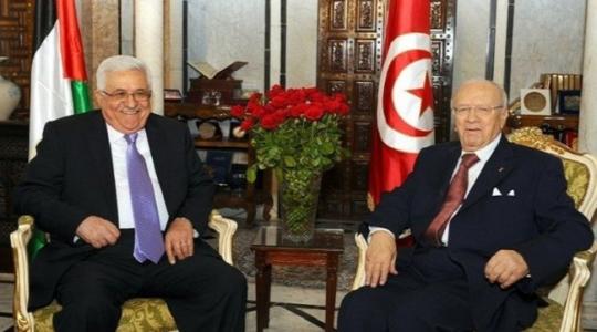 الرئيسان محمود عباس والباجي السبسي