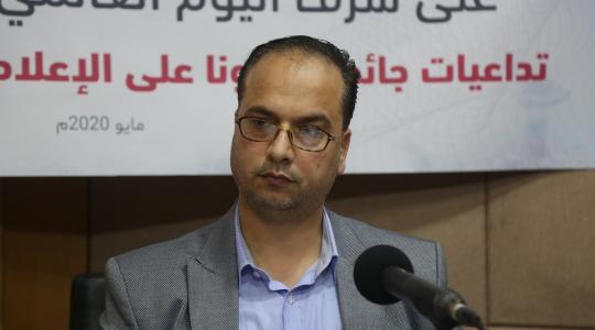 منسق لجنة دعم الصحفيين في الأراضي الفلسطينية الصحفي صالح المصري