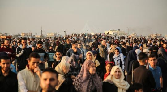 مسيرة العودة شرق قطاع غزة