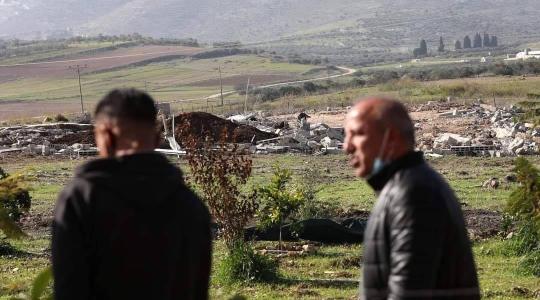 جرافات الاحتلال تهدم 3 منشآت زراعية في نابلس