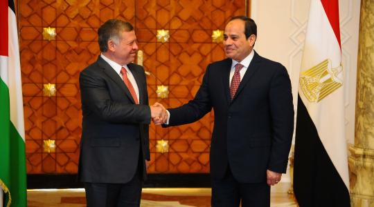 العاهل الأردني عبد الله الثاني والرئيس المصري عبد الفتاح السيسي.JPG