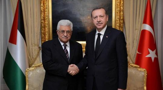 محمود عباس ورجب طيب اردوغان