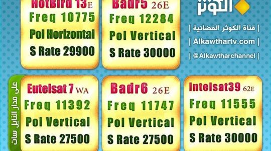 تردد قناة الكوثر