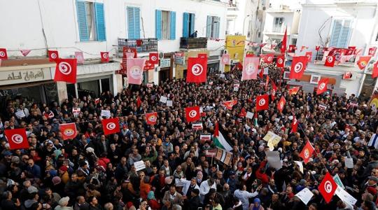 احتجاجات في تونس