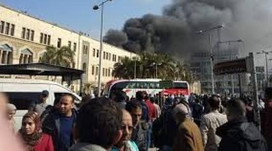 حريق محطة قطارات رمسيس
