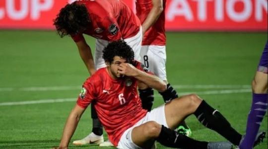 لاعب المنتخب المصري احمد حجازي