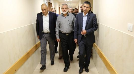 وفد حماس برفقة المخابرات المصرية