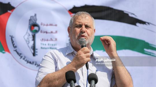 رئيس الهيئة الوطنية العليا لمسيرة العودة وكسر الحصار الأستاذ خالد البطش
