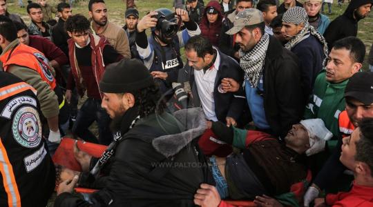 اصابة في صفوف المواطنين المشاركين في مسيرات العودة