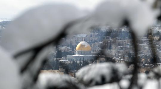 ثلوج في القدس