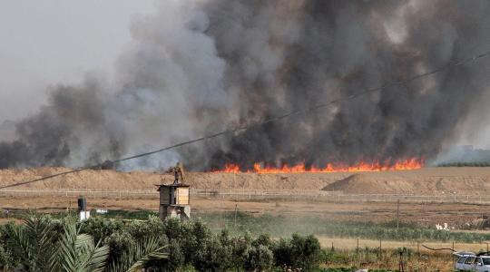 الطائرات الورقية تتسبب في حرائق في الحقول الزراعية الاسرائيلية