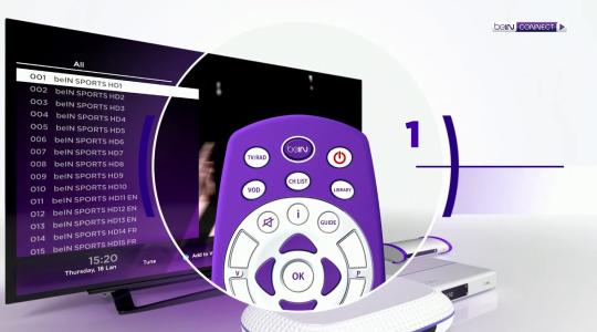تردد قناة bein sports المفتوحة 1 و 2 على النايل سات