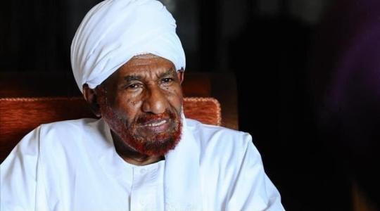  رئيس حزب الأمة القومي السوداني الصادق المهدي