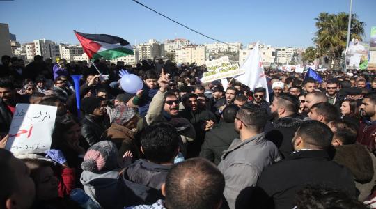 الحراك الشعبي ضد قانون الضمان الاجتماعي في الضفة الغربية