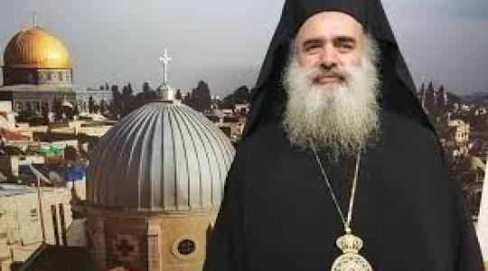 رئيس أساقفة سبسطية للروم الأرثوذكس في القدس المحتلة المطران عطا الله حنا