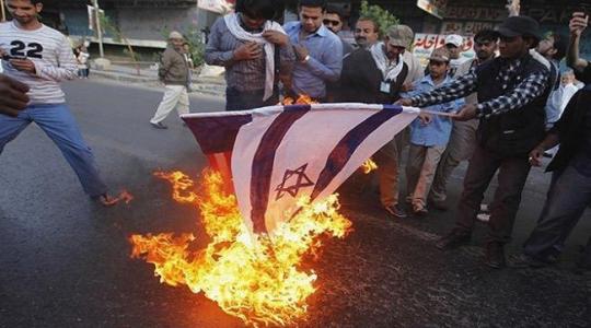 حرق العلم الإسرائيلي