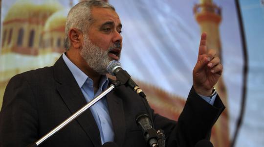  رئيس المكتب السياسي لحركة "حماس" اسماعيل هنية