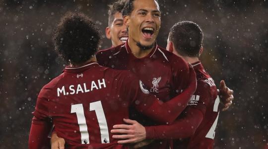 محمد صلاح وفان ديك