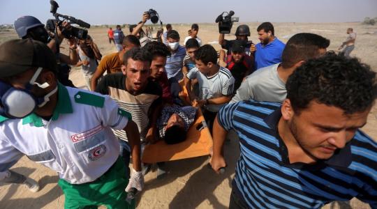 اصابة على حدود قطاع غزة (ارشيف)