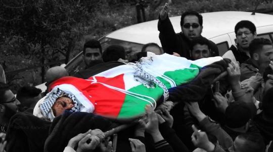 صورة من وداع الشهيد باسل الأعرج