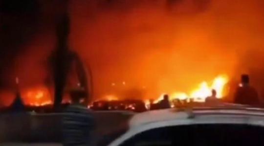 حريق قطار المنيا اليوم فى مصر